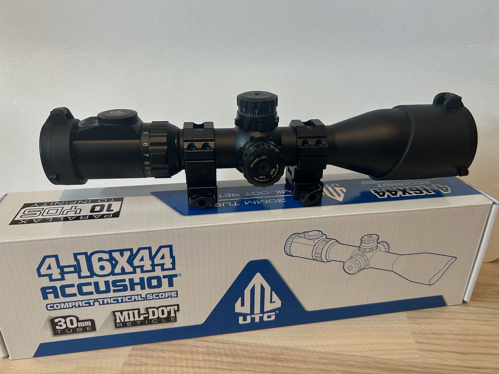 Accushot 4-16x44 Rifle Scope Mil Dot