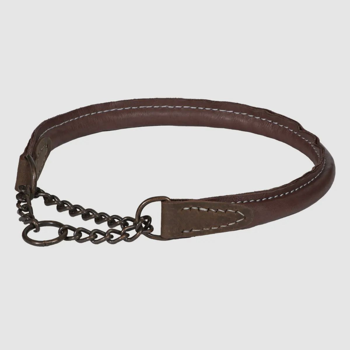 Collier pour chien AKAH en cuir d'olive
