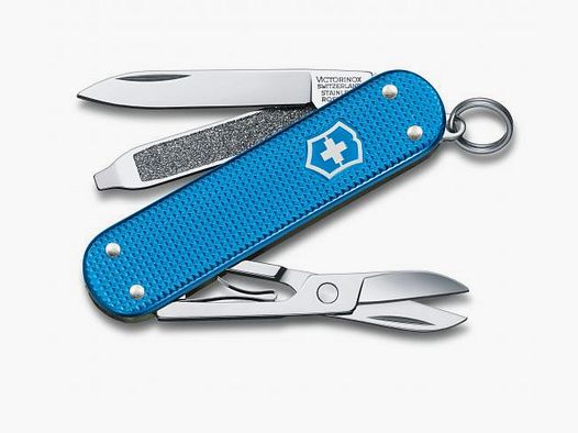 Victorinox Classic Alox Limited Edition 2020 
                Nur noch eins auf Lager!
Kleines Taschenmesser mit aquablauen Alox-Schalen