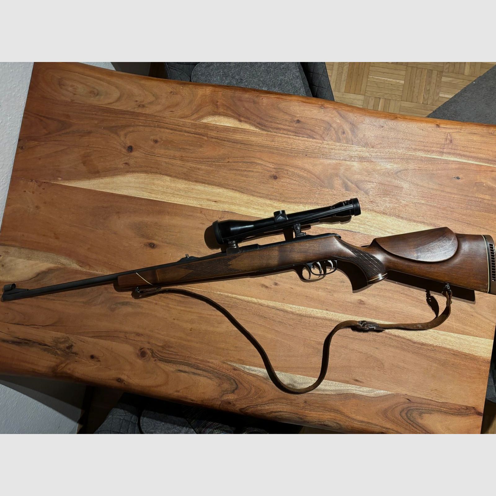 Krico 700 repeating rifle 7x64 repeater + optics + magazine