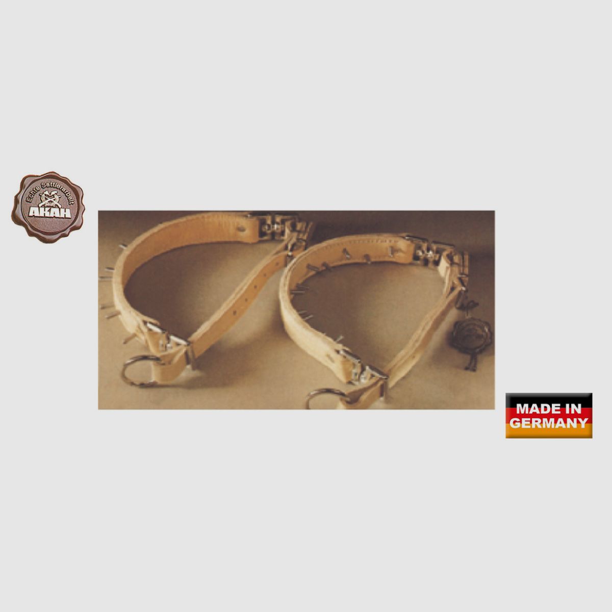 AKAH Halsband "Oberländer" Lederhalsband