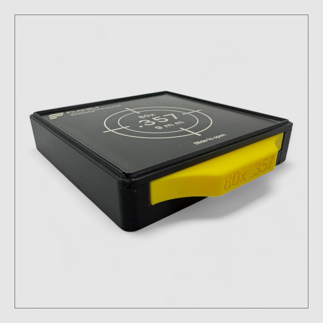 Diabolo-Box für 80x .357 / 9 mm – Praktisch, stapelbar, wiederverwendbar. Matchbox