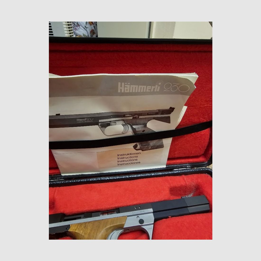Hämmerli 230 caliber .22 l.r. – High-quality Swiss match pistol, top condition from estate

