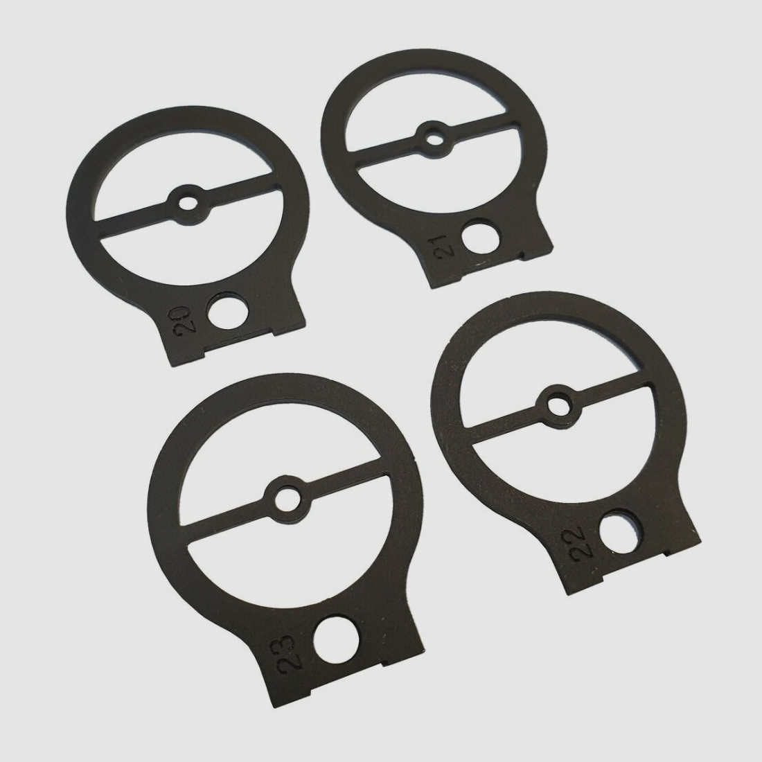 Schwaben Arms GmbH SAR M41, HK G3 Match anillo de mira set de 4 Ø 2,0mm + Ø 2,1mm + Ø 2,2mm + Ø 2,3mm para soporte de mira HK