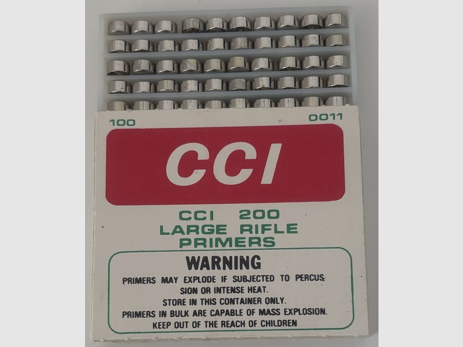 CCI Standard Zünder 200 duże zapałki do karabinów.