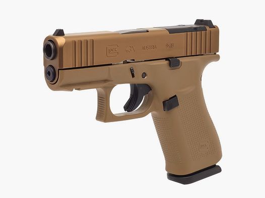 Glock – Pistole / 43X / MOS-K / Coyote / 9mm