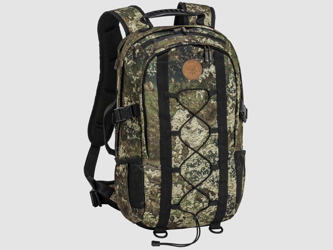 Pinewood Jagdrucksack Strata Camouflage mit Gewehrfutteral 22l, billede 1 af 3