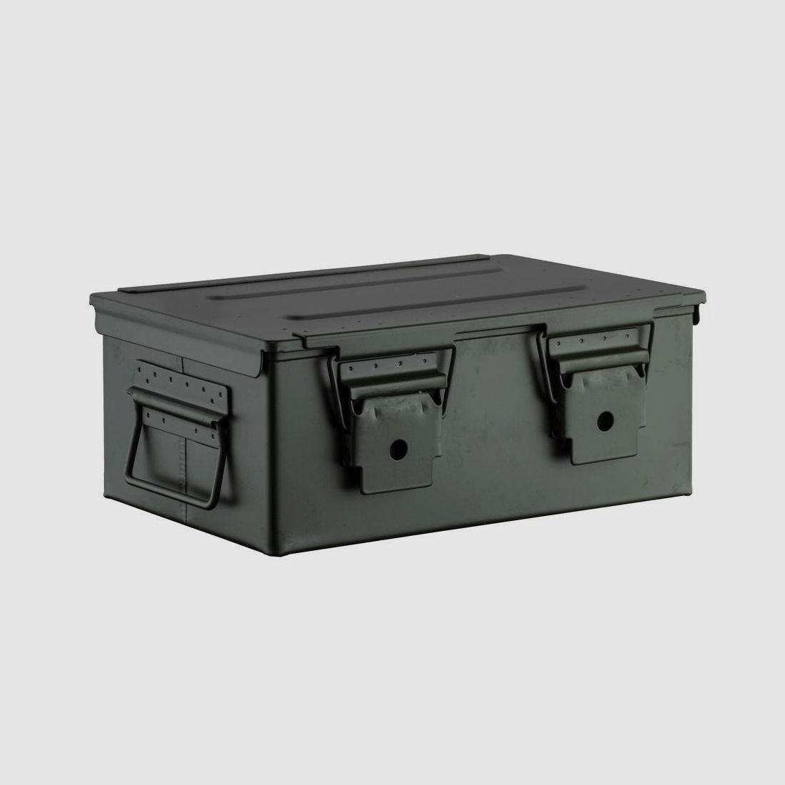 Caisse à Munitions Métallique FOT - Verte 33x22x13 cm - Robuste et Étanche - Protection Optimale des Munitions