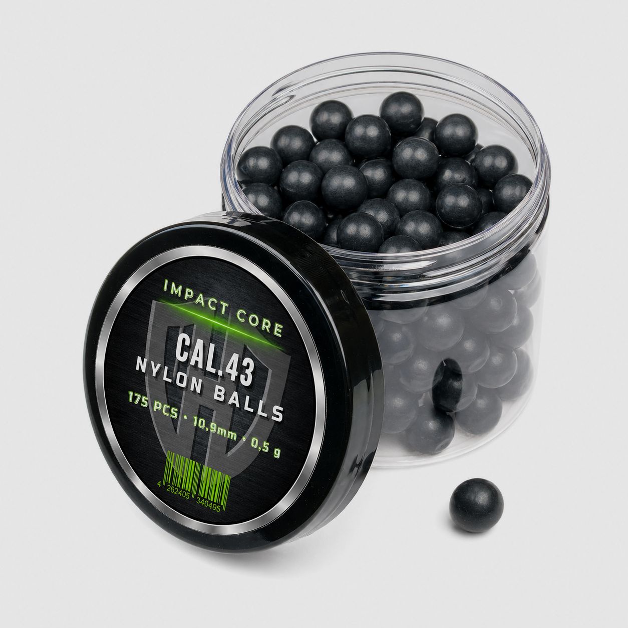 175x NYLON BALLS Cal.43 | IMPACT CORE | Walther | PPQ | TPM1 | Glock | Hartkunststoff 0,5g
