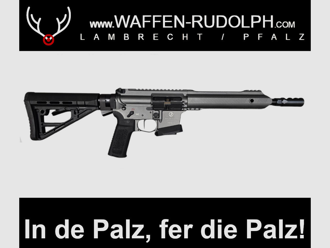 <SCHMEISSER AR15-9 S4F Dynamic PCC Grigio Sport 10,5“ carabina semiautomatica ASSOLUTAMENTE FANTASTICA da WAFFEN RUDOLPH... disponibile in PFALZ solo QUI!!!