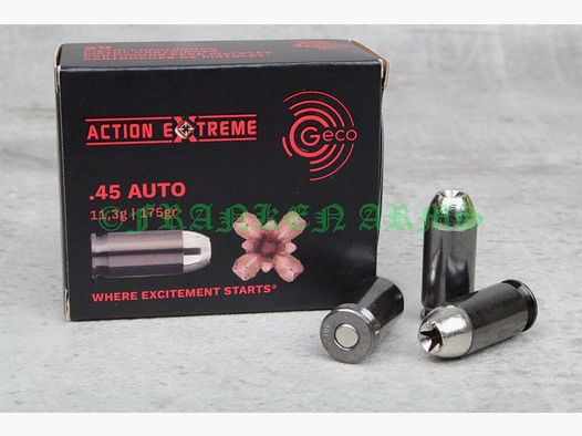 Geco	 .45 Auto Action Extreme 175gr. 11,3g 20 Stück Staffelpreise