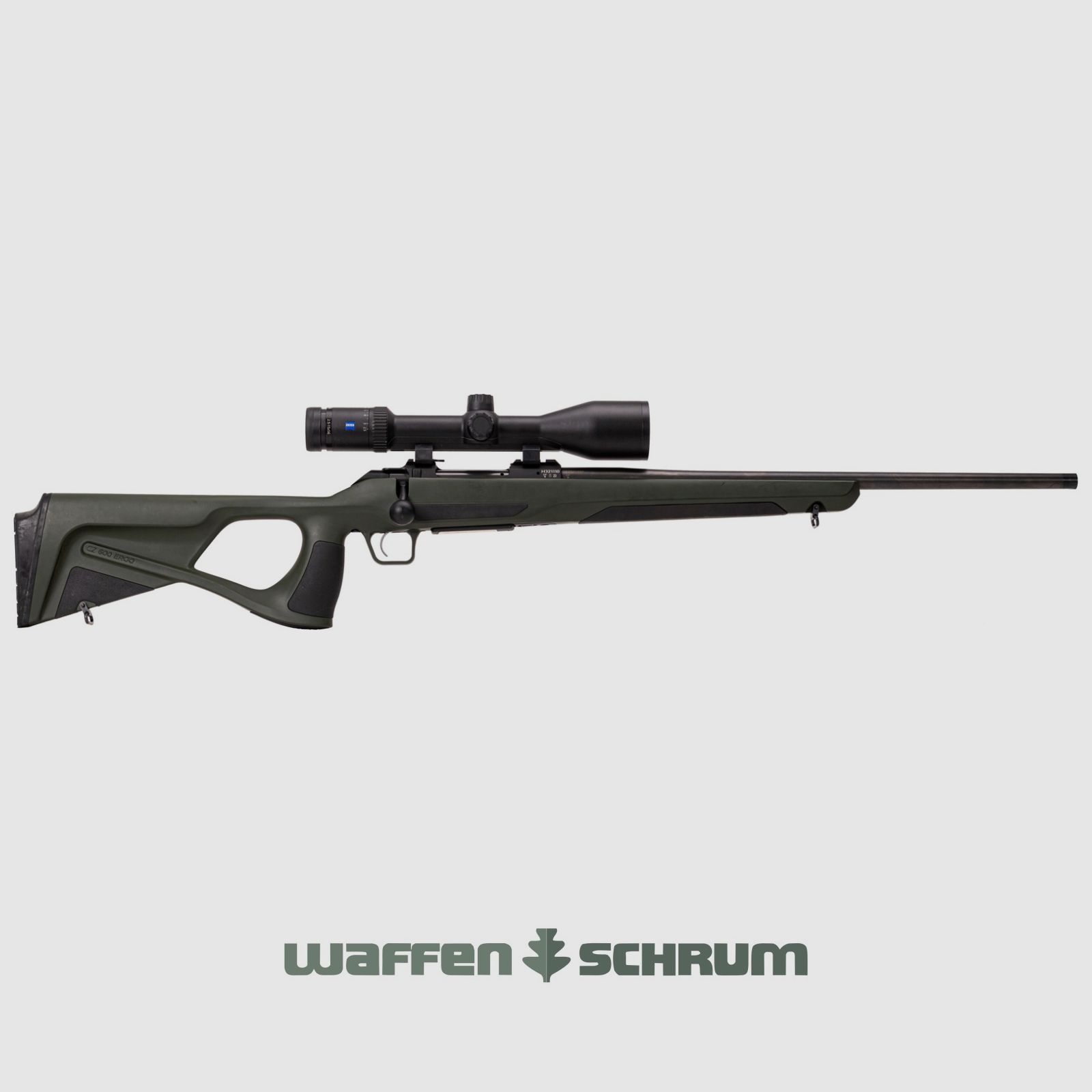 CZ 600Ergo 6,5mmCreedmoor , ZF Zeiss V6 2,5-15x56 Abs. 60 bel, Schnellspannmontage , LL: 56cm, Gew. M15x1