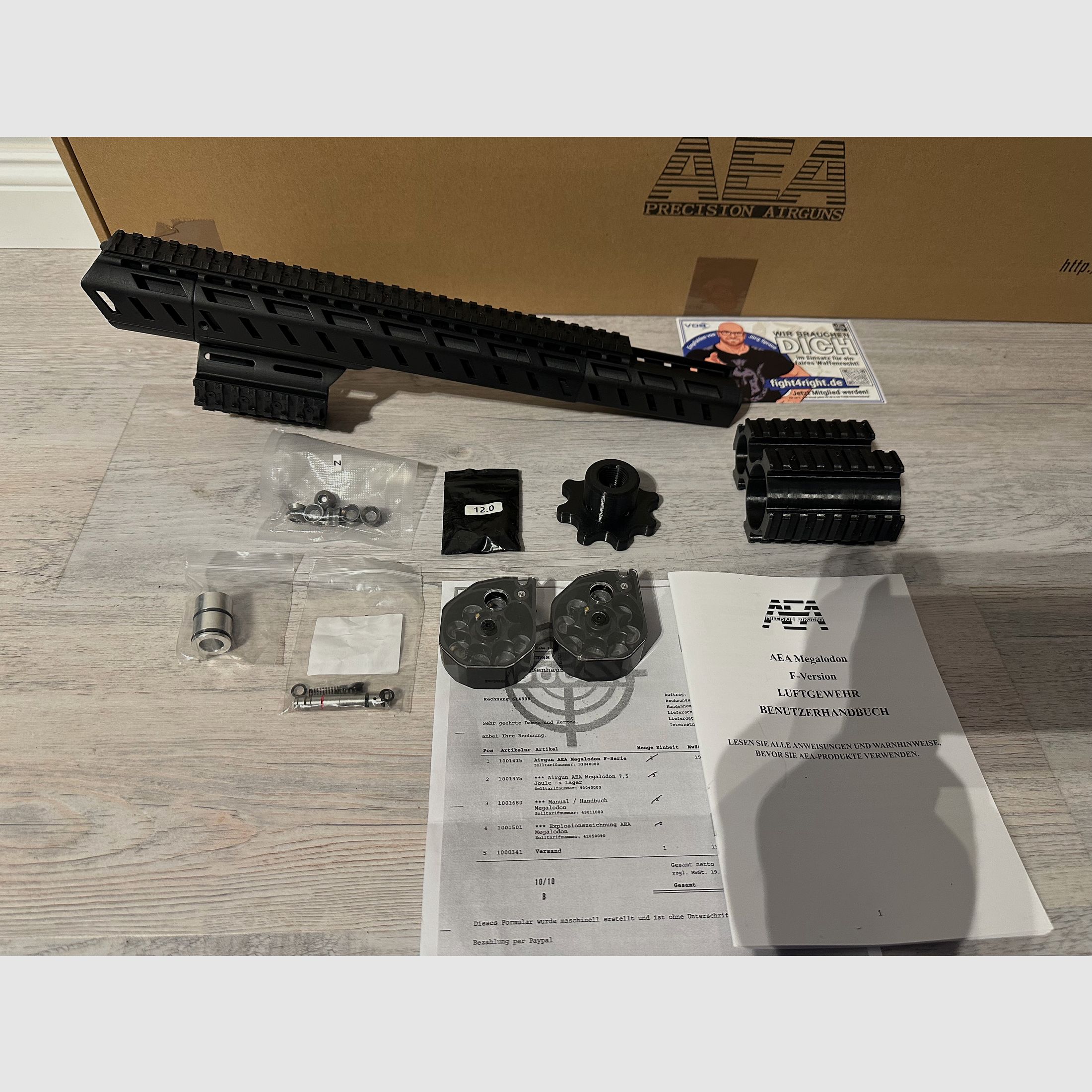 Neue  sofort verfügbar AEA  Megalodon ( Original) mit Rechnung & Zubehör 