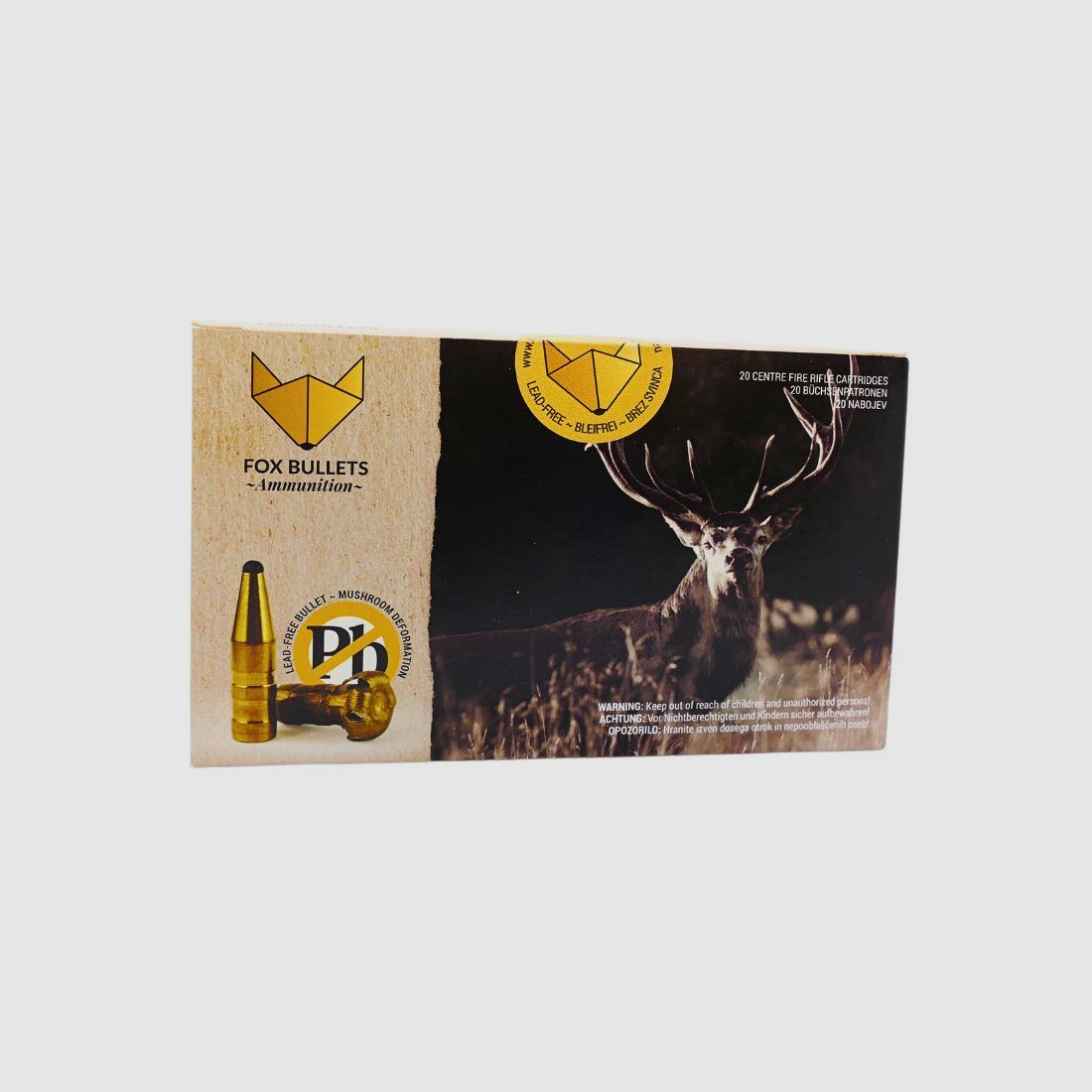 Fox-Bullets .308 Win. 8,4g/130gr Büchsenpatronen Bleifrei