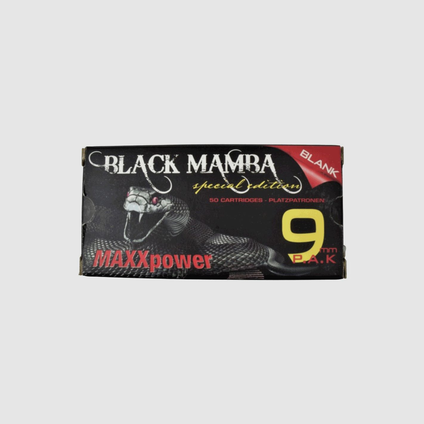 Platzpatronen Black Mamba 9 mm Packung mit 50 Stk., Bild 1 von 2
