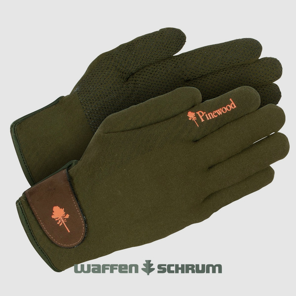 Pinewood Gloves Stretch Extreme Mossgreen/Dark Brown