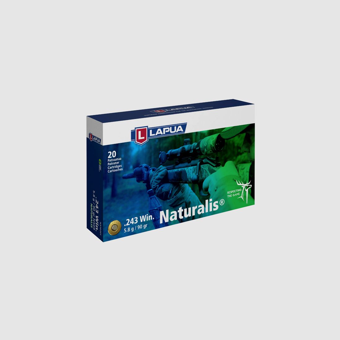LAPUA 243 WIN 90 GRS / 5,8 G NATURALIS 20 STK, Bild 1 von 2