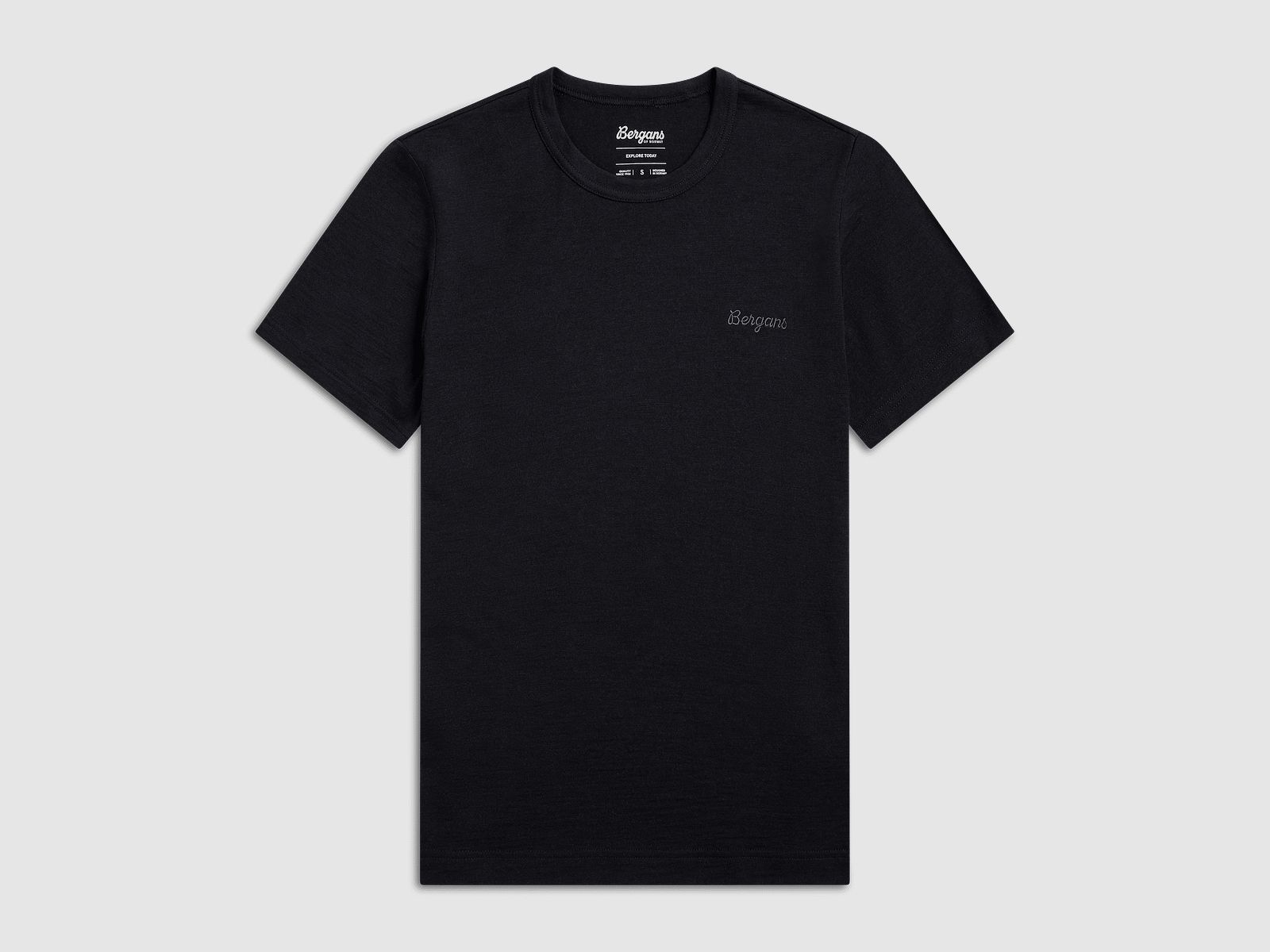 Bergans Logo Merino T-Shirt Damen Navy Blue M