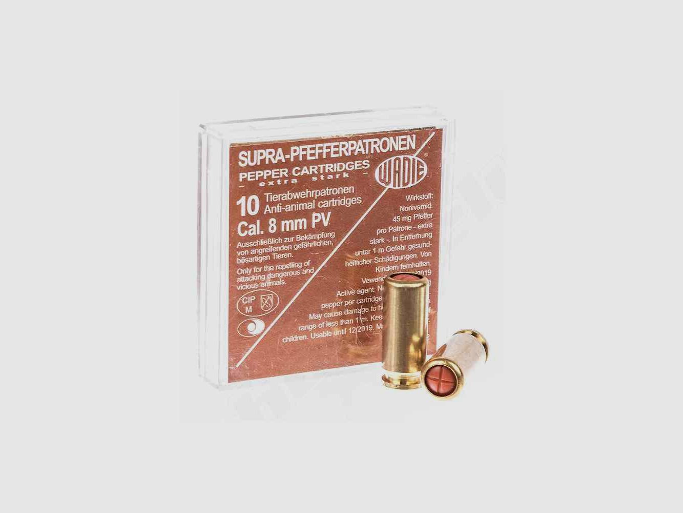 WADIE PV Supra Pfefferpatrone Kal. 8mm Knall 10Stk
