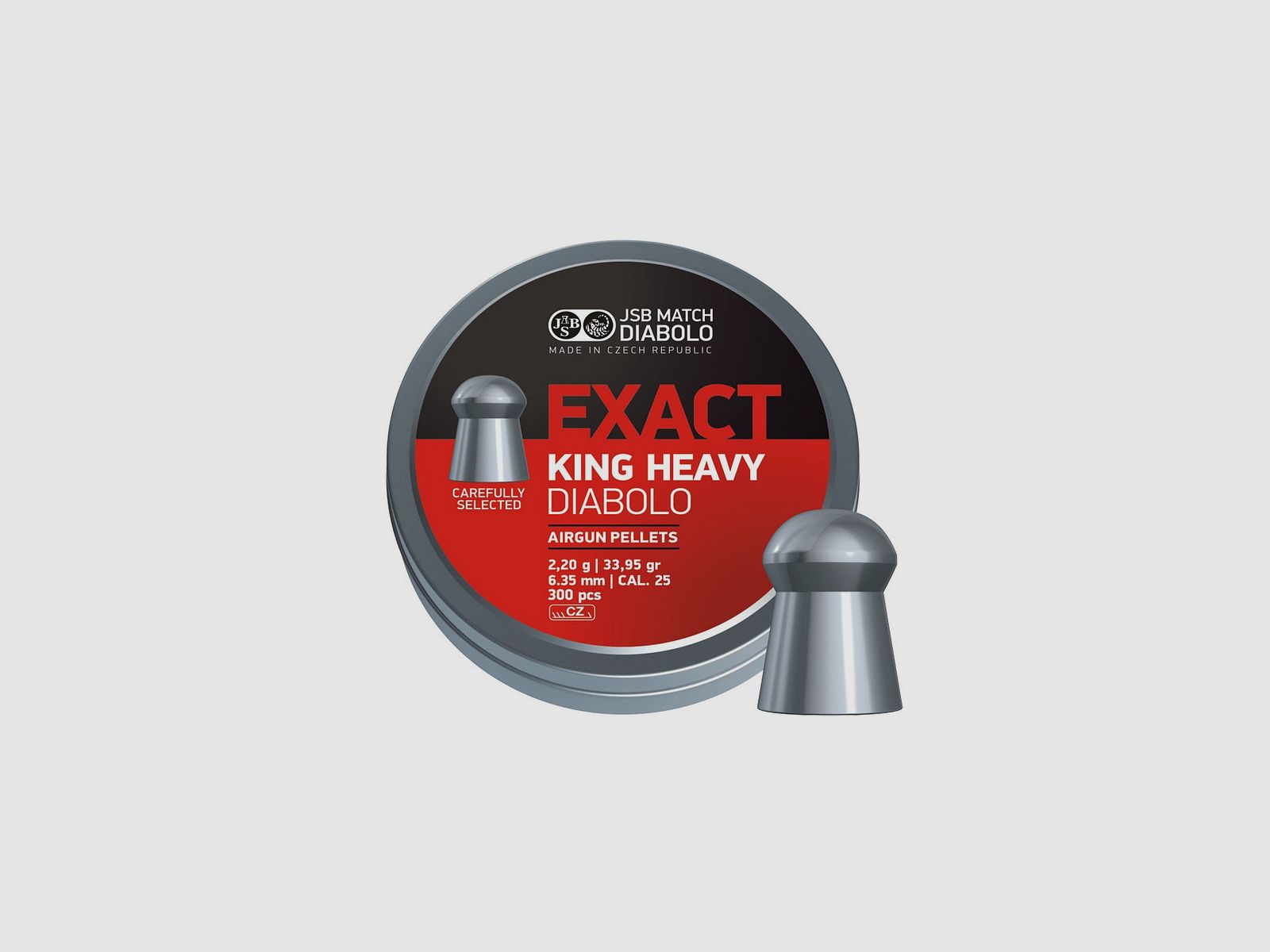 Geschosse Kal. 6,35 JSB Exact King Heavy 300 Stk 2,2 g