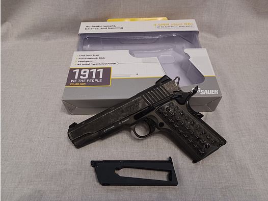 SIG SAUER 1911 Wir das Volk / 4,5 mm BB / BlowBack / CO2 / Pistole / OVP (9)