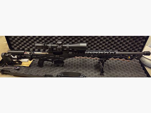 Sabatti ST18 Key-Mod + Vortex Strike Eagle 5-25x56 + Zweibein + Montage + Koffer Präzisionsgewehr .308Win - opt.Munition - Long Range