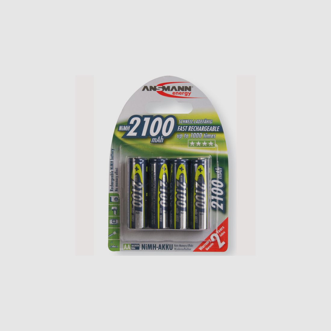 Ansmann Mignon Hochkapazitäts Akkus (1,2V)