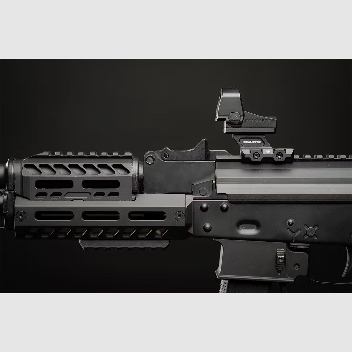 Swampfox Justice II 1x30 RMR Reflexvisier - 4-in-1 Multi-Reticle, rot
