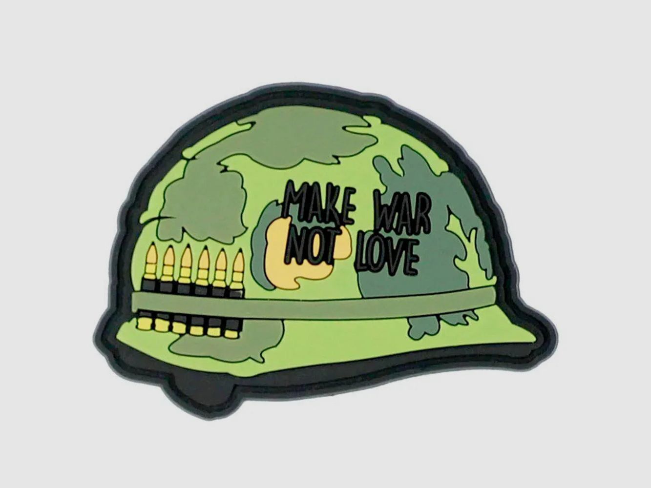 101 INC 3D Patch PVC Make War Not Love