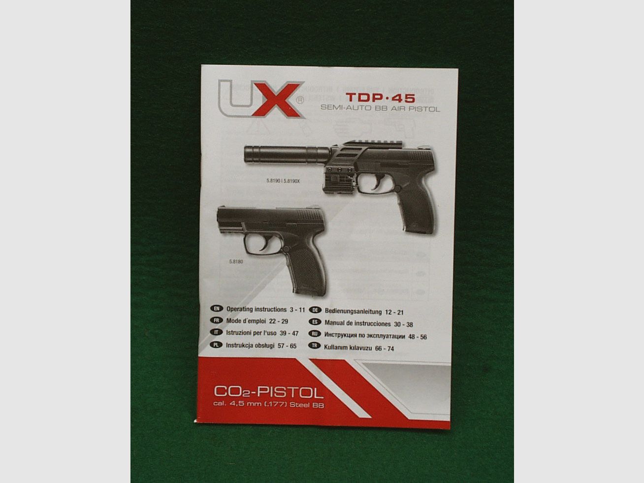 Umarex	 TDP 45 CO2 Pistole