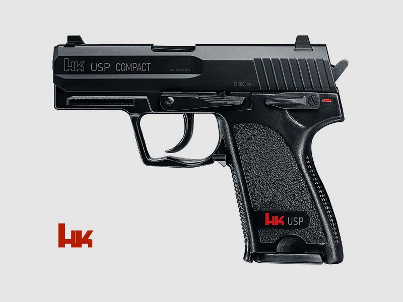 Softair Pistole Heckler und Koch USP Compact, Federdruck, Kal. 6 mm BB (FREI)