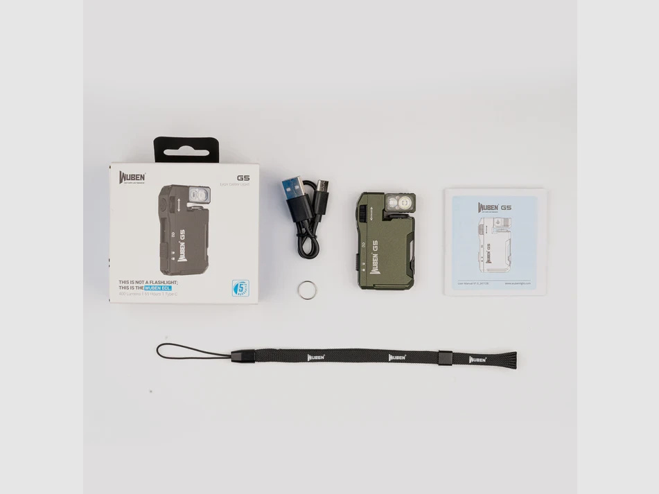 Wuben G5 EDC Licht 400 Lumen