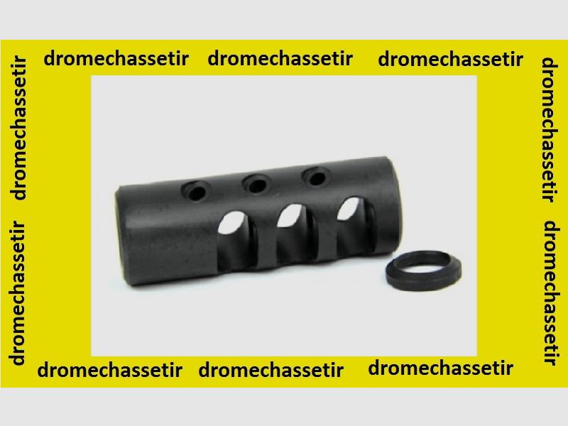 Flammenblende mit 3 Öffnungen, doppelt oval für Gewinde 1/2×28, Farbe schwarz