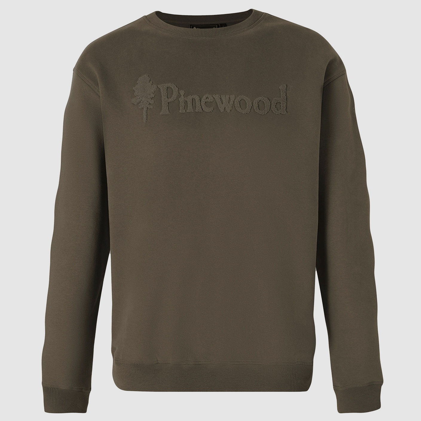 Pinewood Sweater Värnamo Logo Dark Green