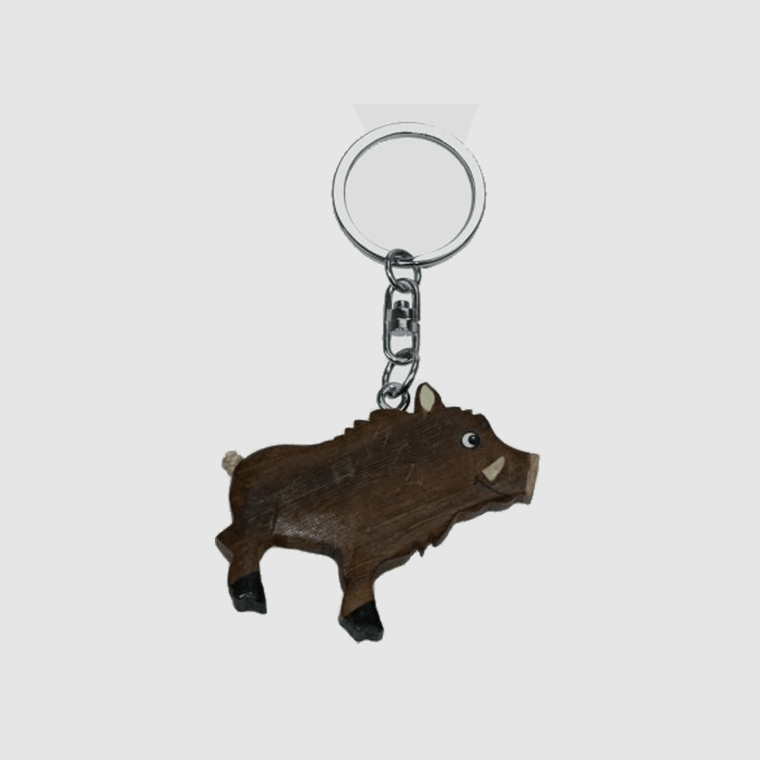Portachiavi in legno cinghiale