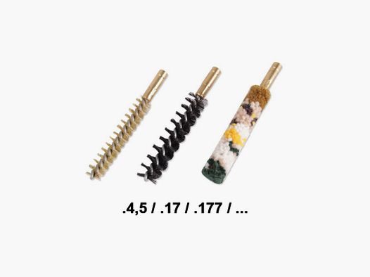 Lot de 3 écouvillons de nettoyage calibre .4,5 / .17