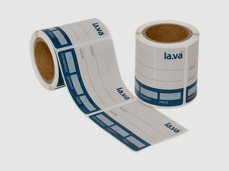 Klebeetiketten LAVA, 100 Stück