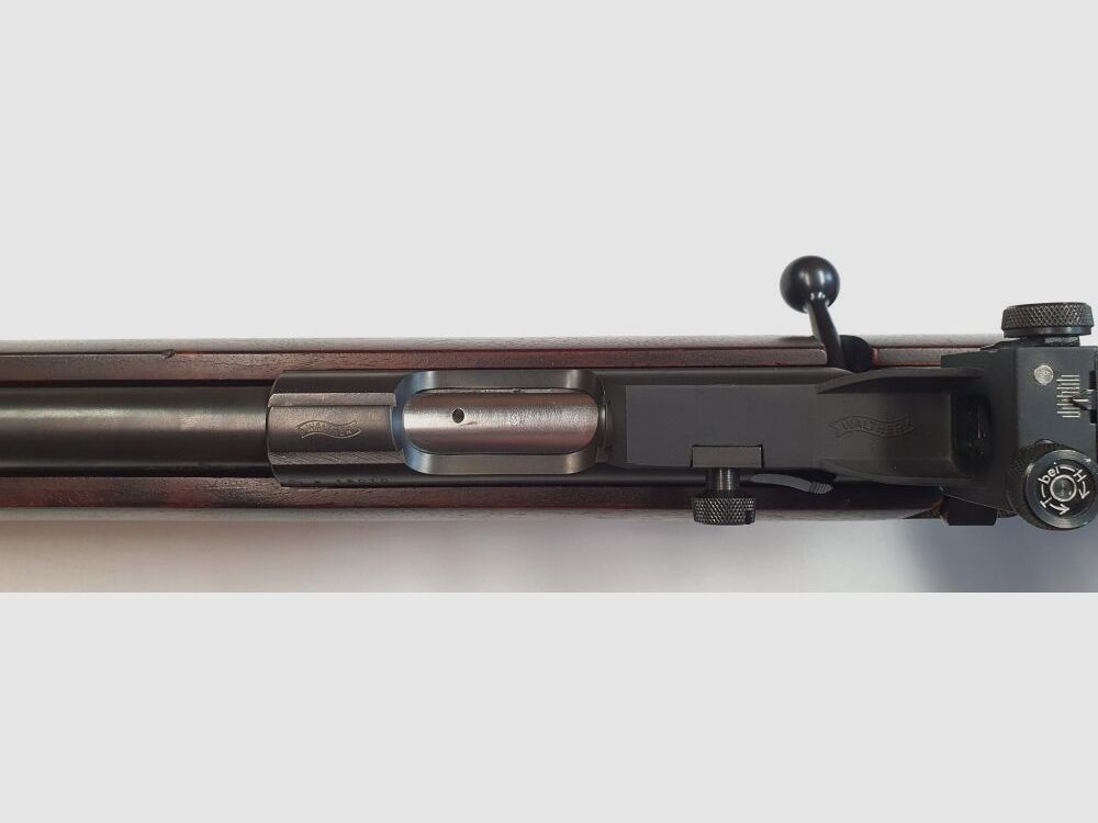 Rifle de un solo tiro Walther, Rifle de competición Walther KK en calibre 22L.r. con dioptría, diafragma iris, mirilla anular, imagen 6 de 10