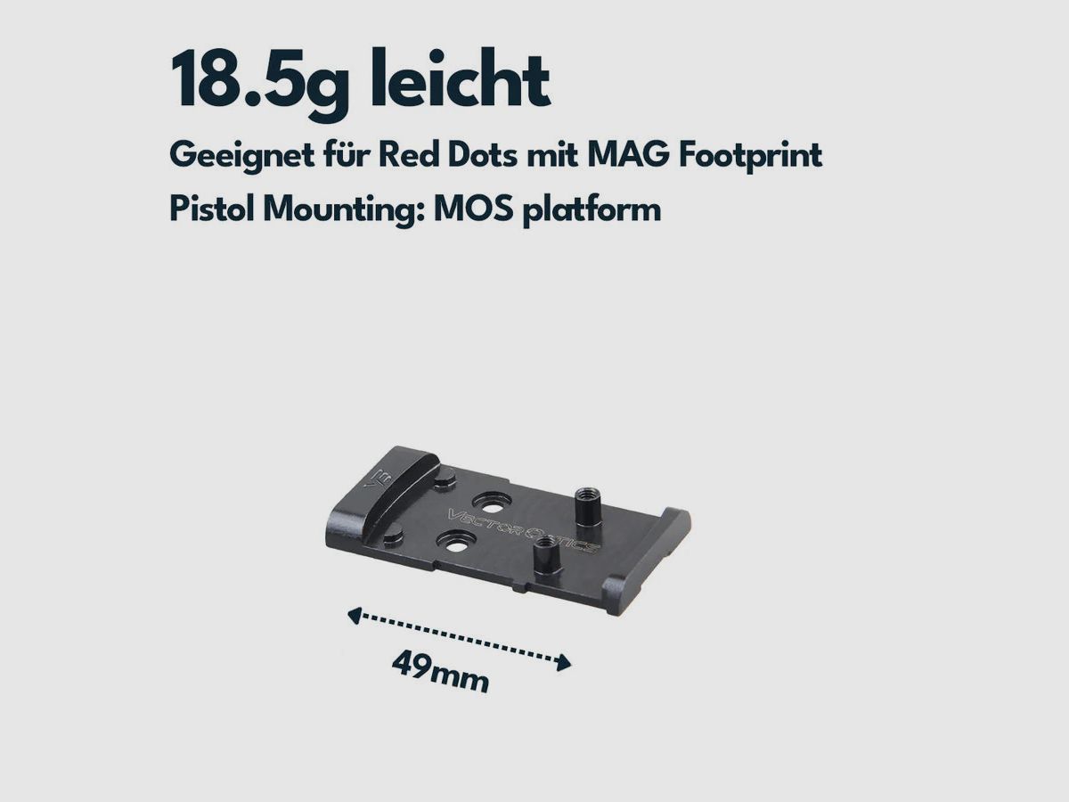 Vector Optics SCFRM-16 Glock MOS Montage für MGT (SHIELD) Footprint