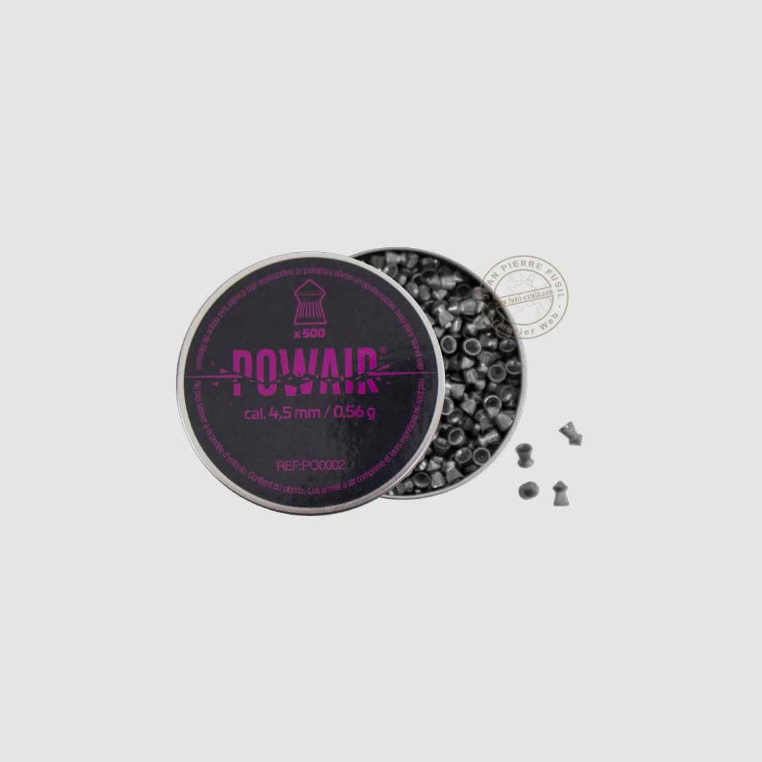 POWAIR - Puntige Balen Kal. 4,5mm - 2 x 500, afbeelding 1 van 2
