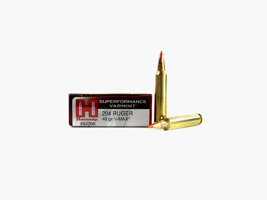 204 Ruger Hornady SUPERFORMANCE® VARMINT™ 40 gr V-MAX® VE20