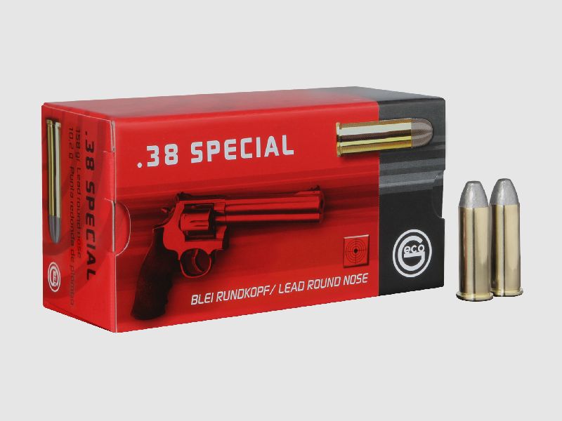 GECO Revolverpatrone .38 Special Blei-Rundkopf