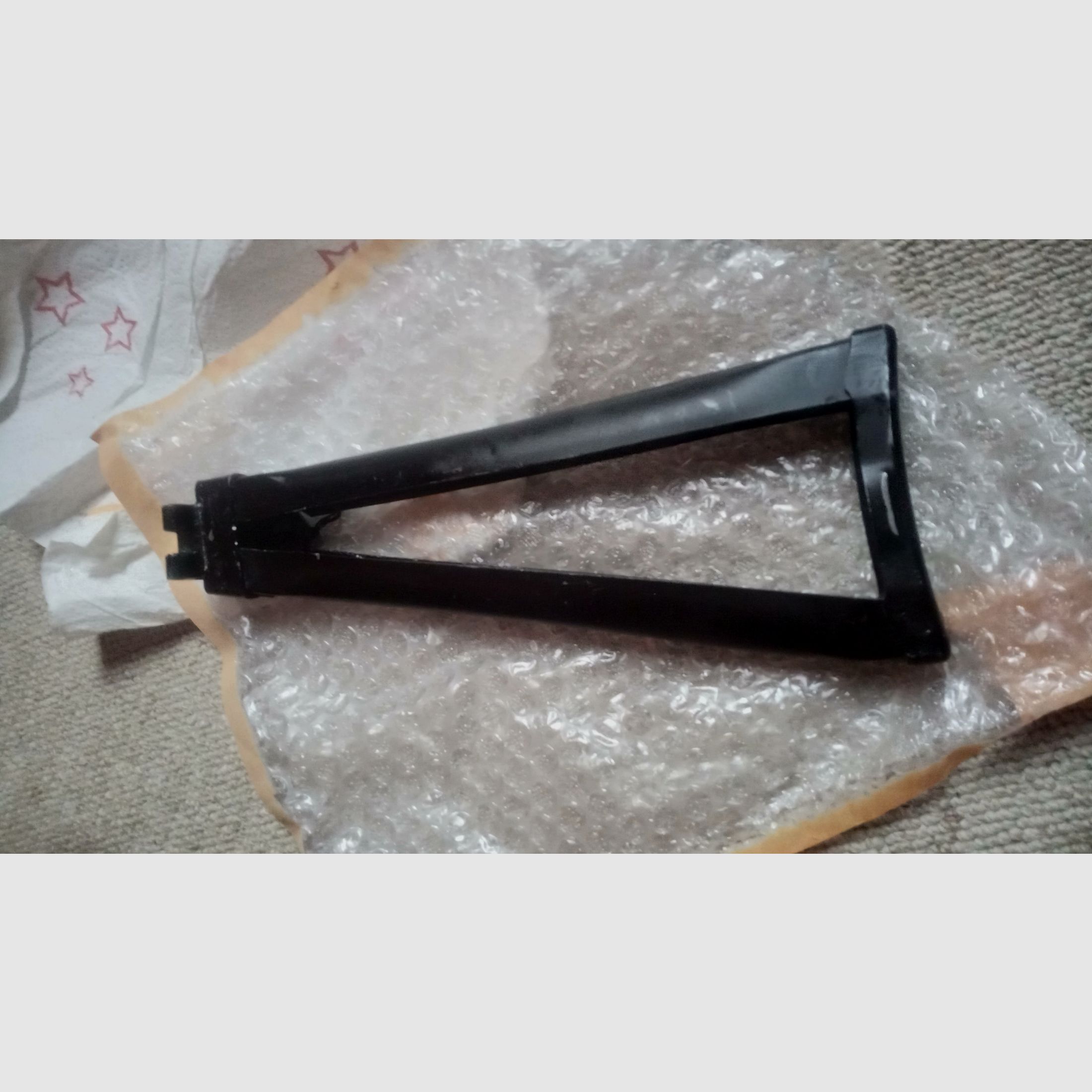 AKS-74 ruso AKS-74u culata esquelética / AK Krinkov culata plegable probablemente Tula (dañada)