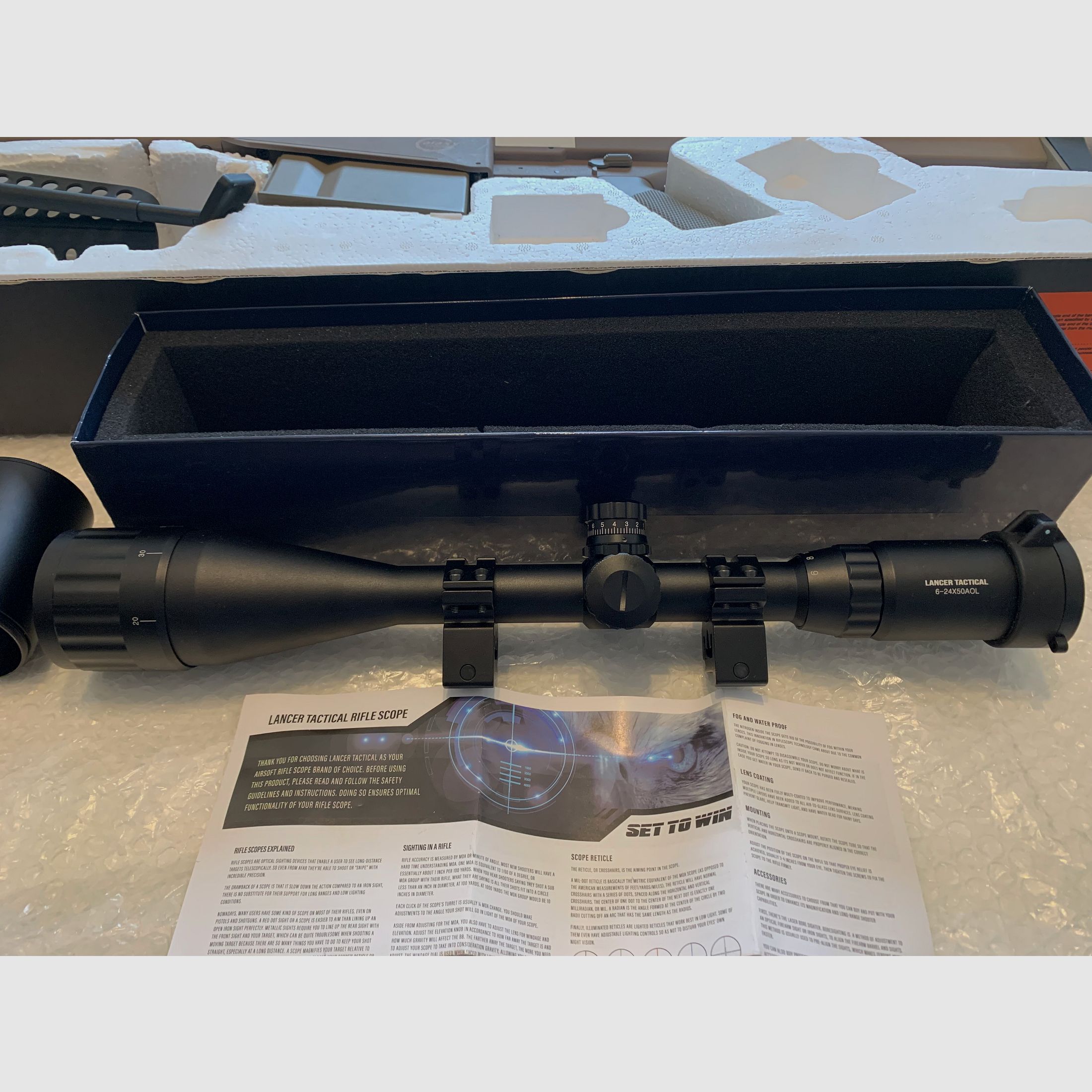 Fucile di precisione M82 Tan con mirino telescopico