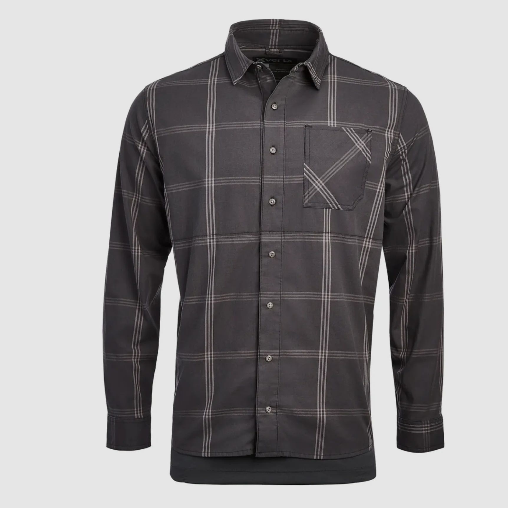 Guardian Stretch LS Shirt Midnight Pulse Plaid-Sms Vertx, afbeelding 1 van 4