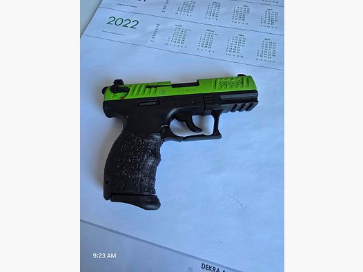 Walther P22Q Black/Green Sondermodell