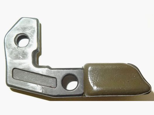 HK G3 charging handle / cocking lever, green, plastic, BW, Bundeswehr