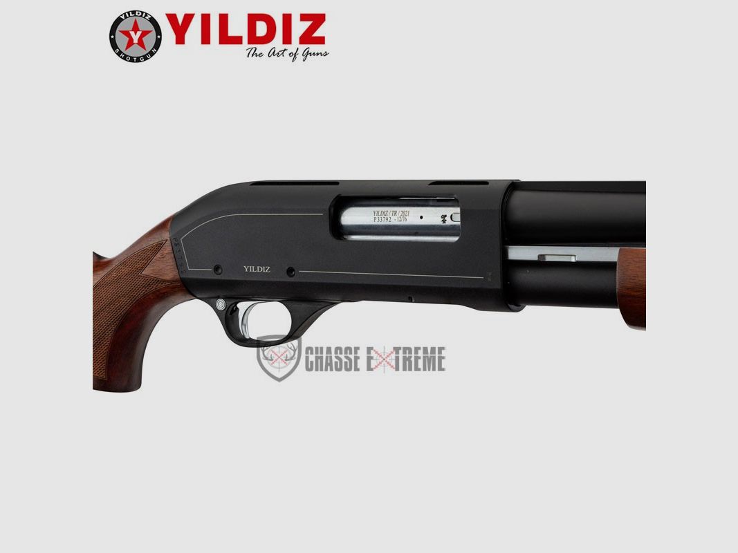 Pumpflinte YILDIZ S61 Schaft Holz 61cm Kal. 12/76, Bild 3 von 4