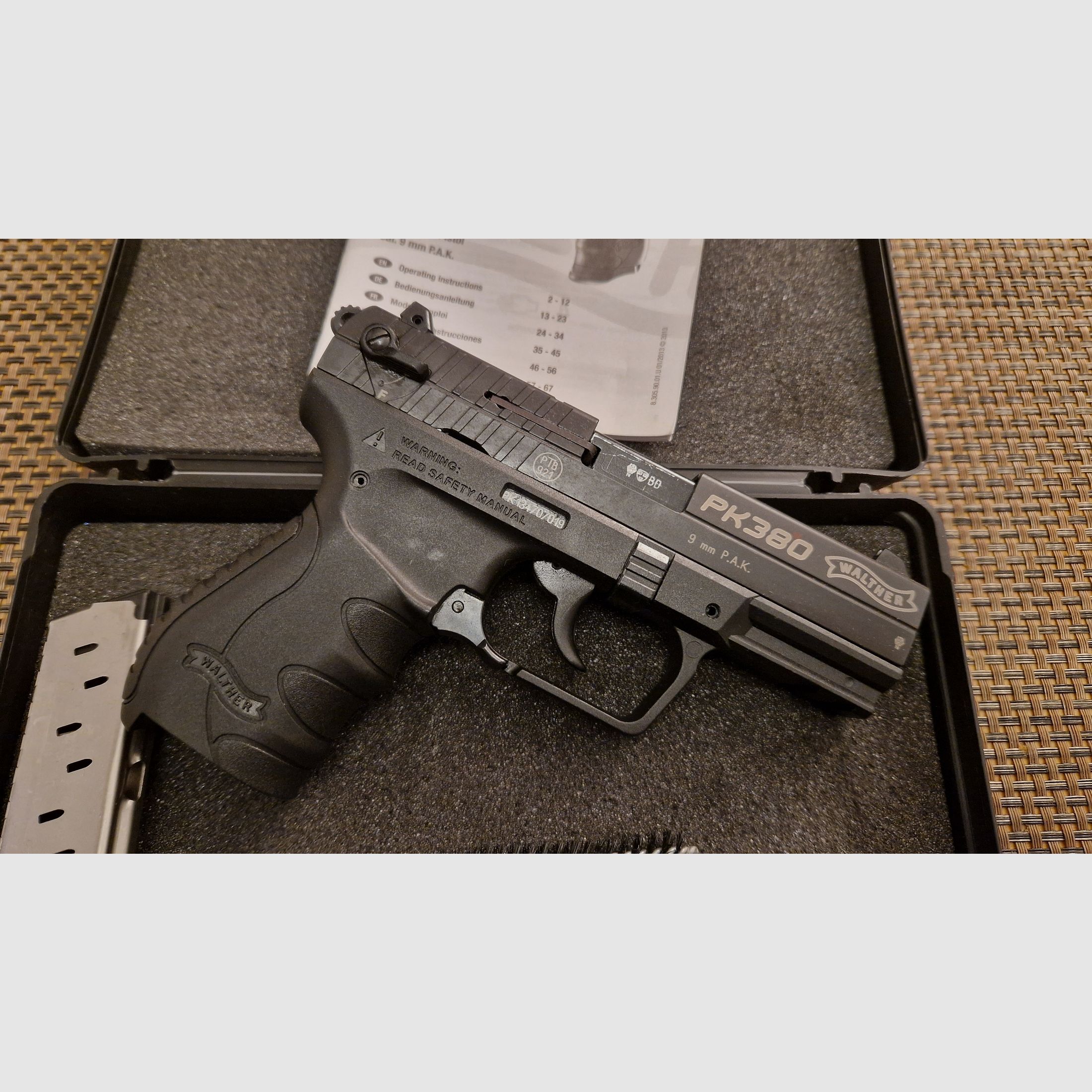 Walther PK380 Schreckschuss Pistool 9 mm P.A.K.