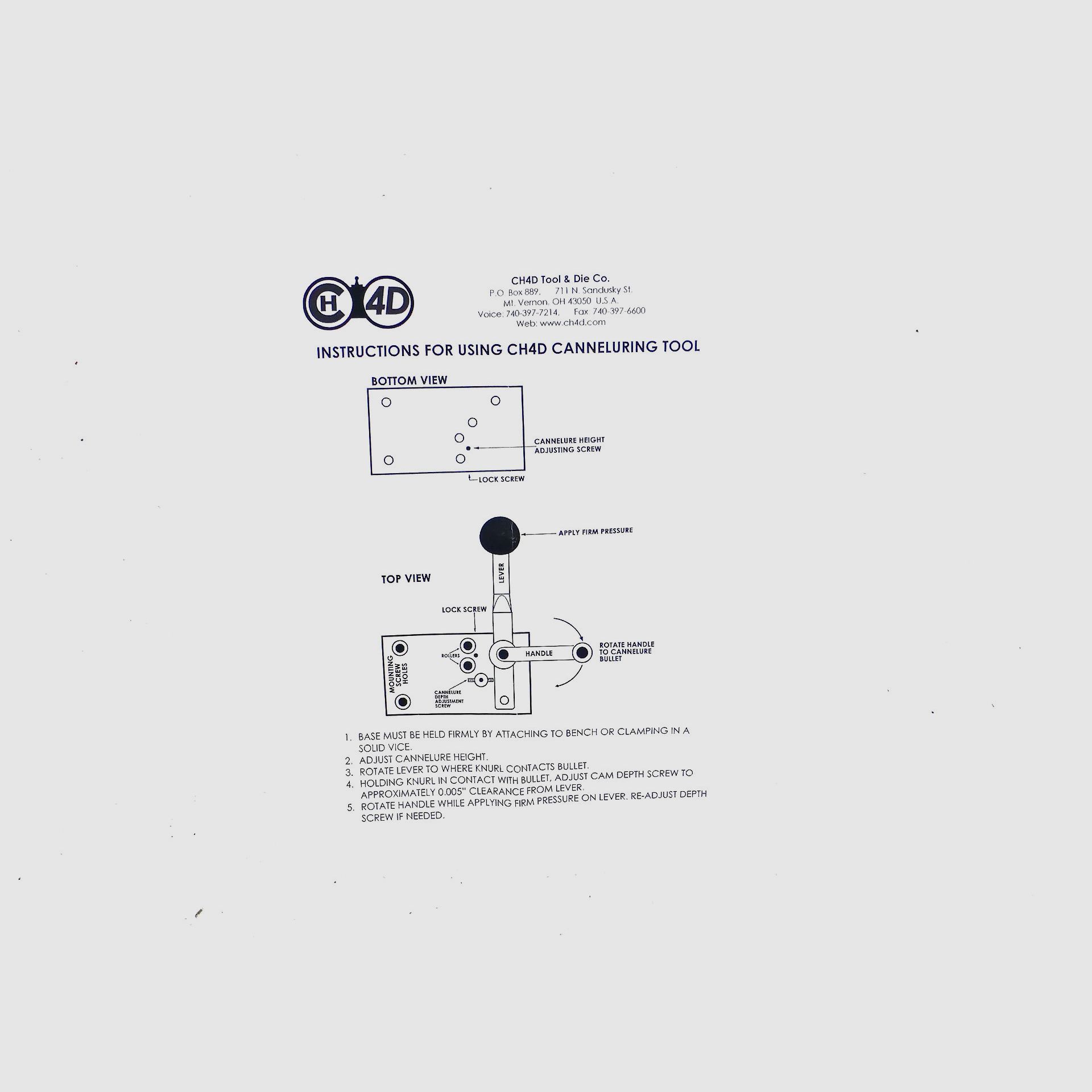 Wiederladewerkzeug CH4D Rillenschneider, Bild 3 von 4